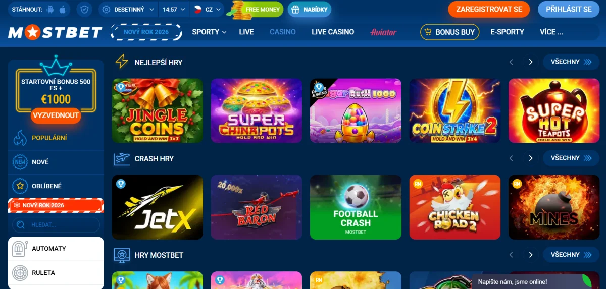 mostbet games casino